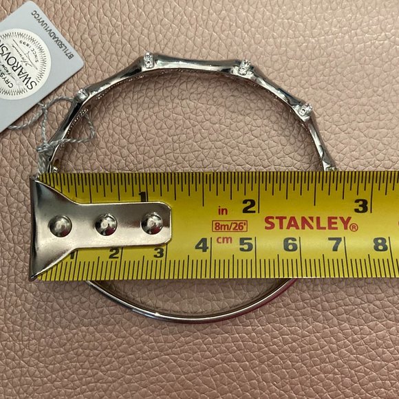 Swarovski Crystals -White Rhodium Plated Bracelet - Picture 8 of 10